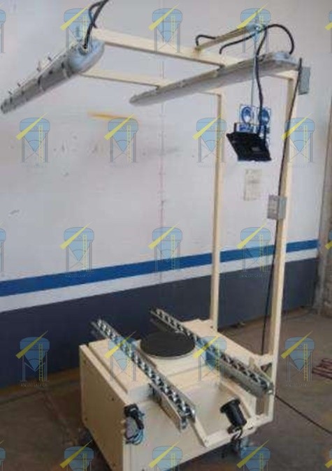 Torno en mesa de inspección